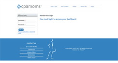 Desktop Screenshot of members.cpa-moms.com